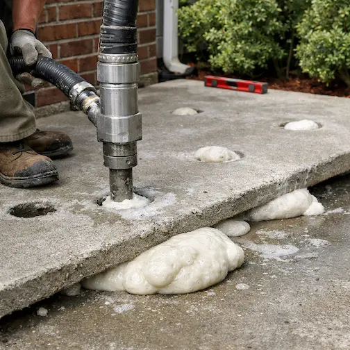 Mudjacking concrete leveling Fort Collins Northern Colorado